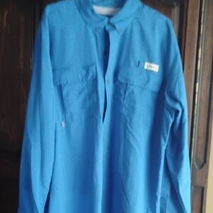 Magellan Outdoors  Blue Fish Gear Men's Shirt Size XL